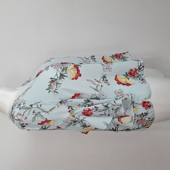 Investments Floral Cottagecore Coquette Boho Kimono Bell Sleeve Blouse Size XL - Picture 4 of 10